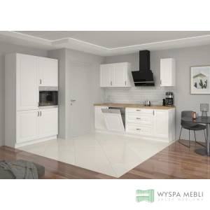Meble kuchenne Szwecja 350cm biały/biały