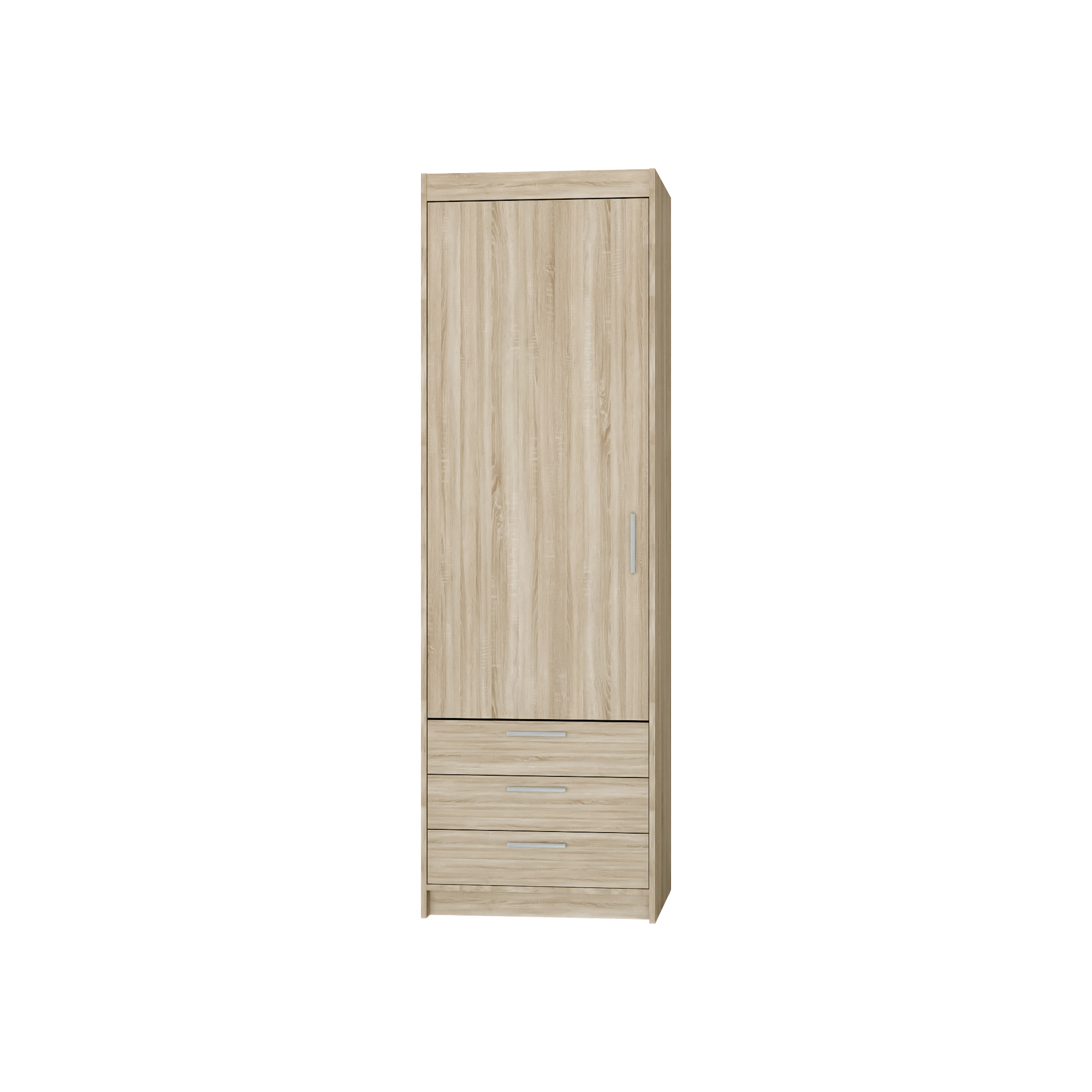 Szafa z szufladami Elen 1D 3S 60cm dąb sonoma