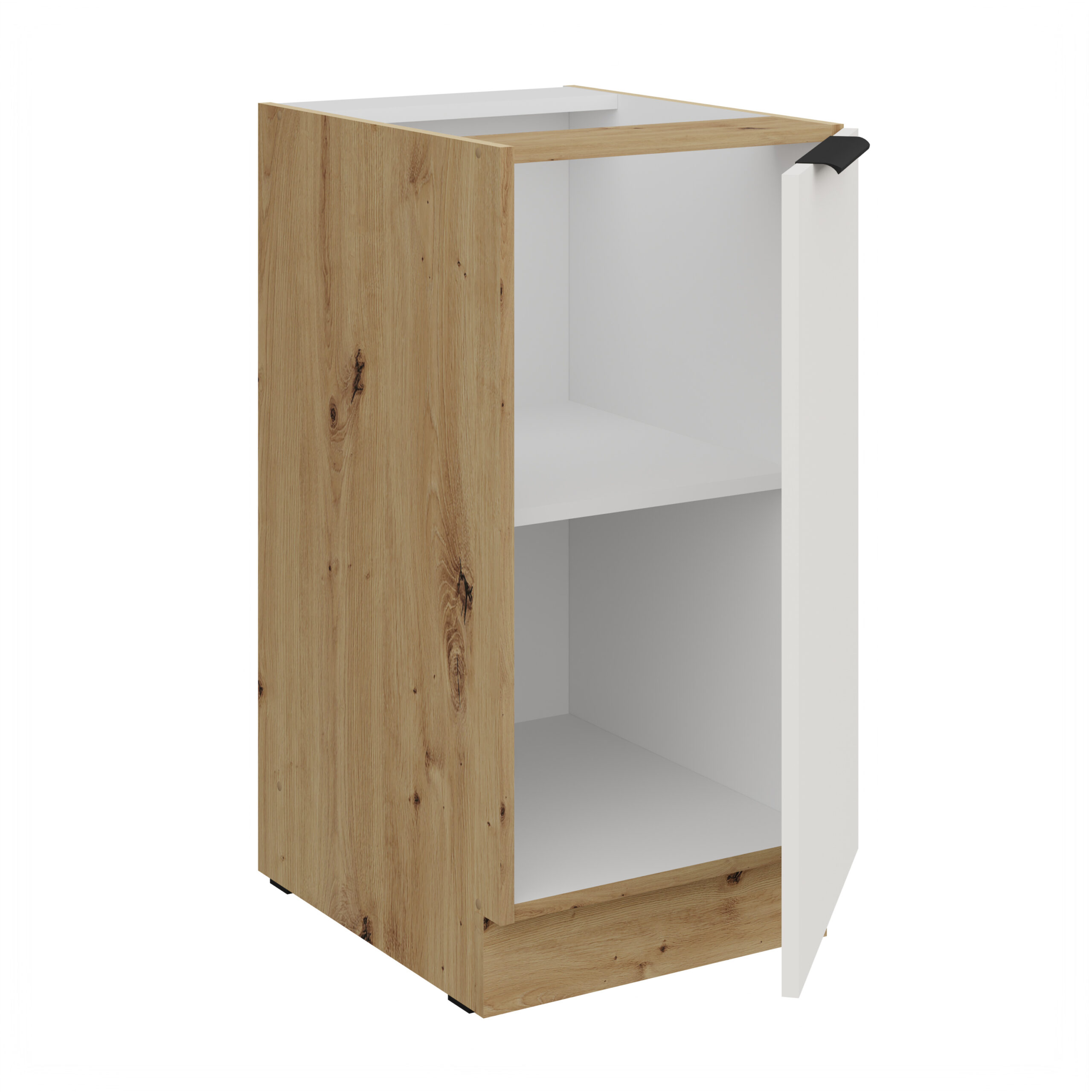 Szafka Adria Biały/Dąb Artisan 40D 1F BB - obrazek 2