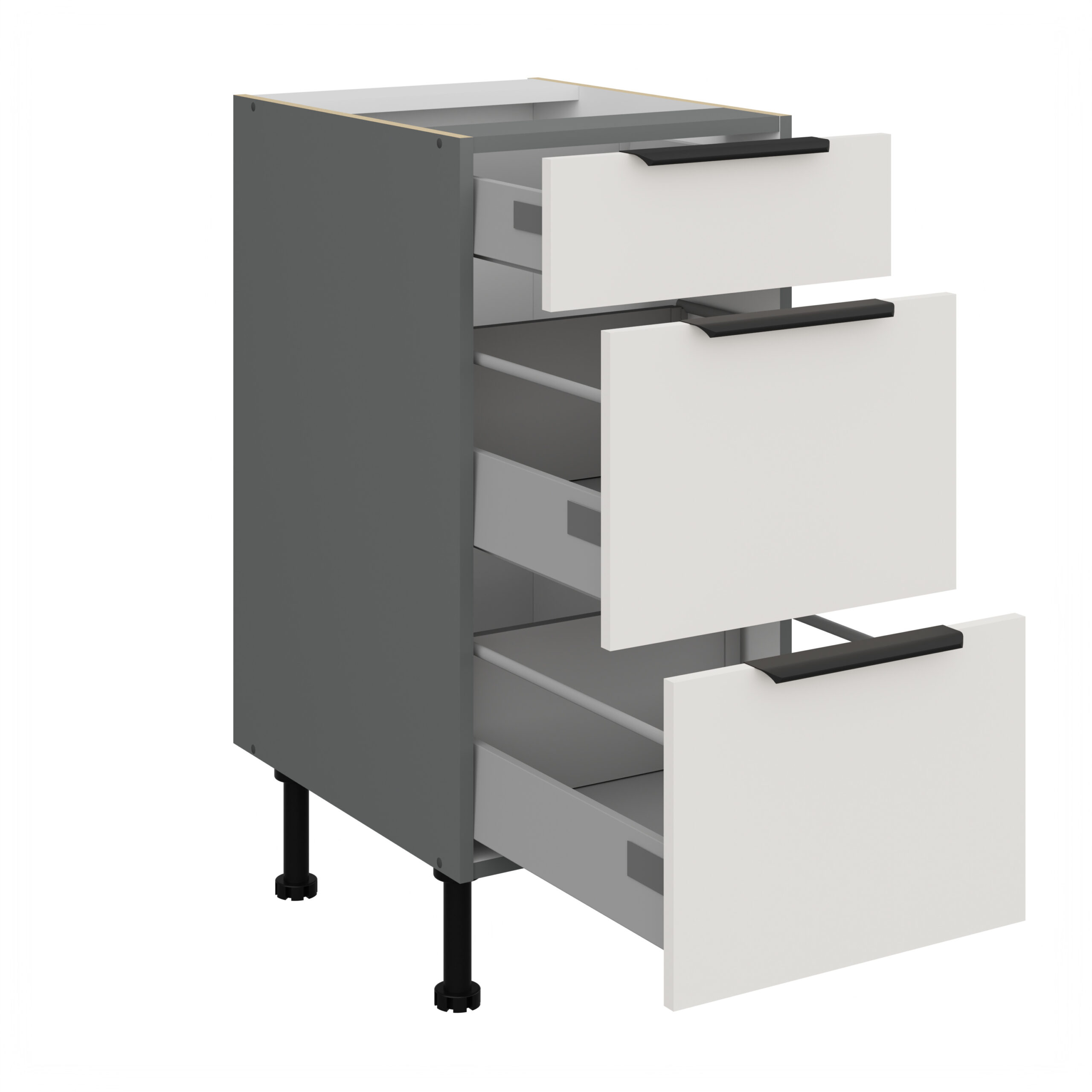 Szafka Adria Antracyt 40D 3S BB PREMIUM BOX SZUFLADY - obrazek 2