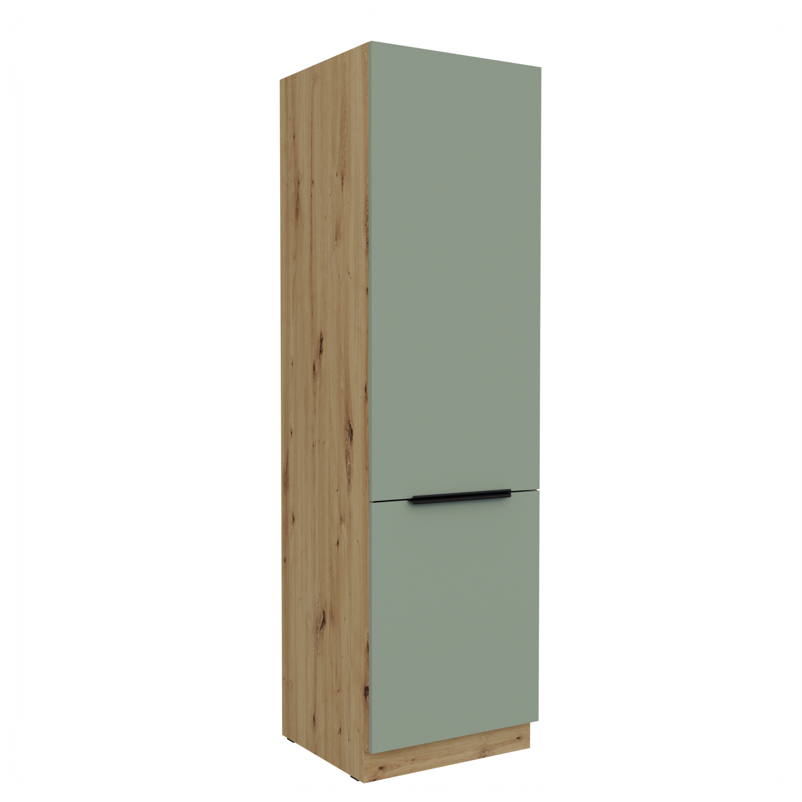 Szafka Adria Dąb Artisan Słupek Wysoki 60LO-210 2F Zabudowa Lodówki