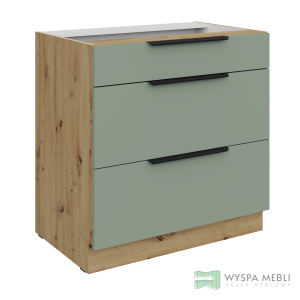 Szafka Adria Dąb Artisan 80D 3S BB PREMIUM BOX SZUFLADY