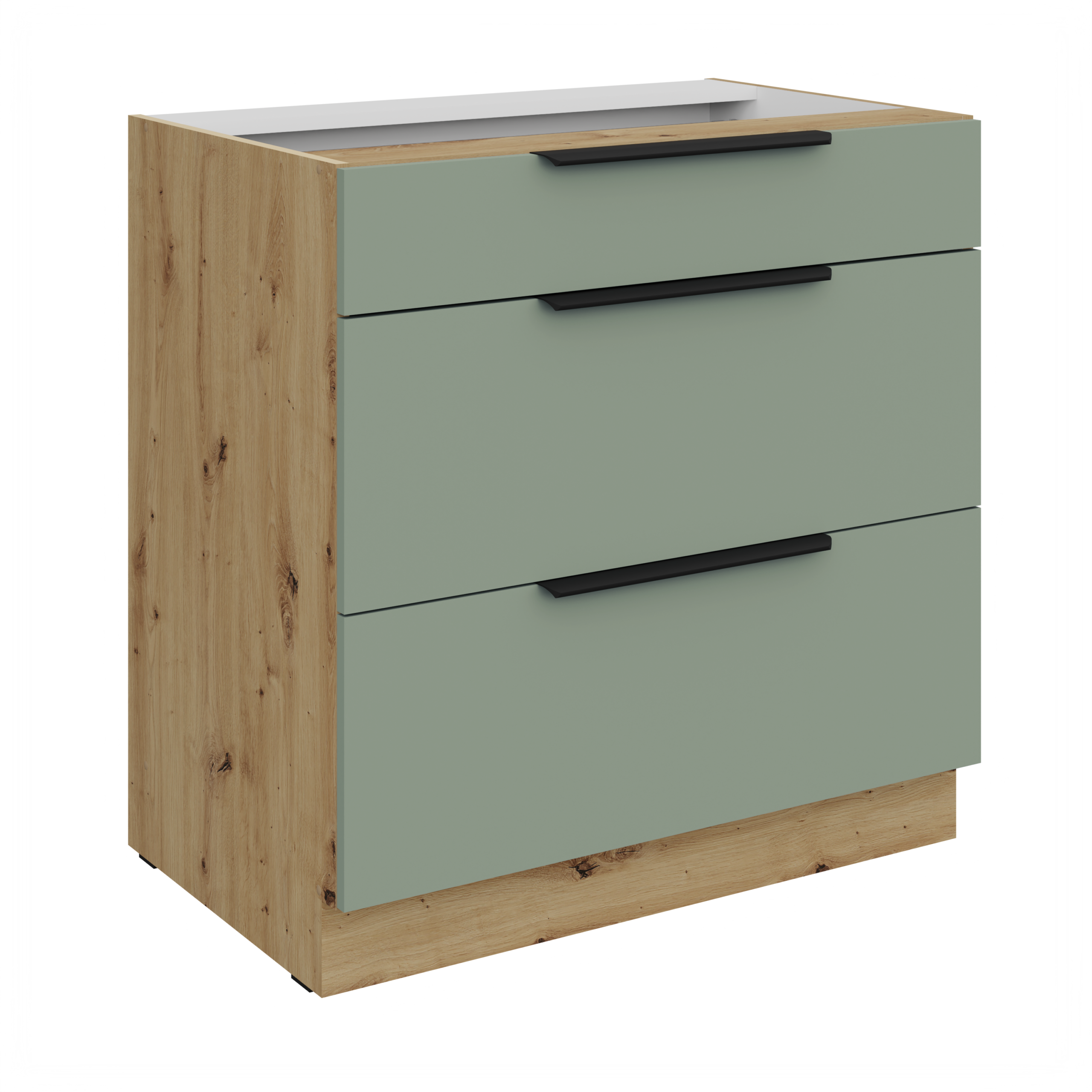 Szafka Adria Dąb Artisan 80D 3S BB PREMIUM BOX SZUFLADY