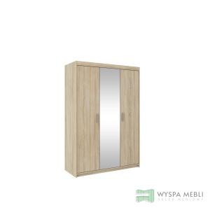 Szafa z lustrem Elen 3D 133cm dąb sonoma