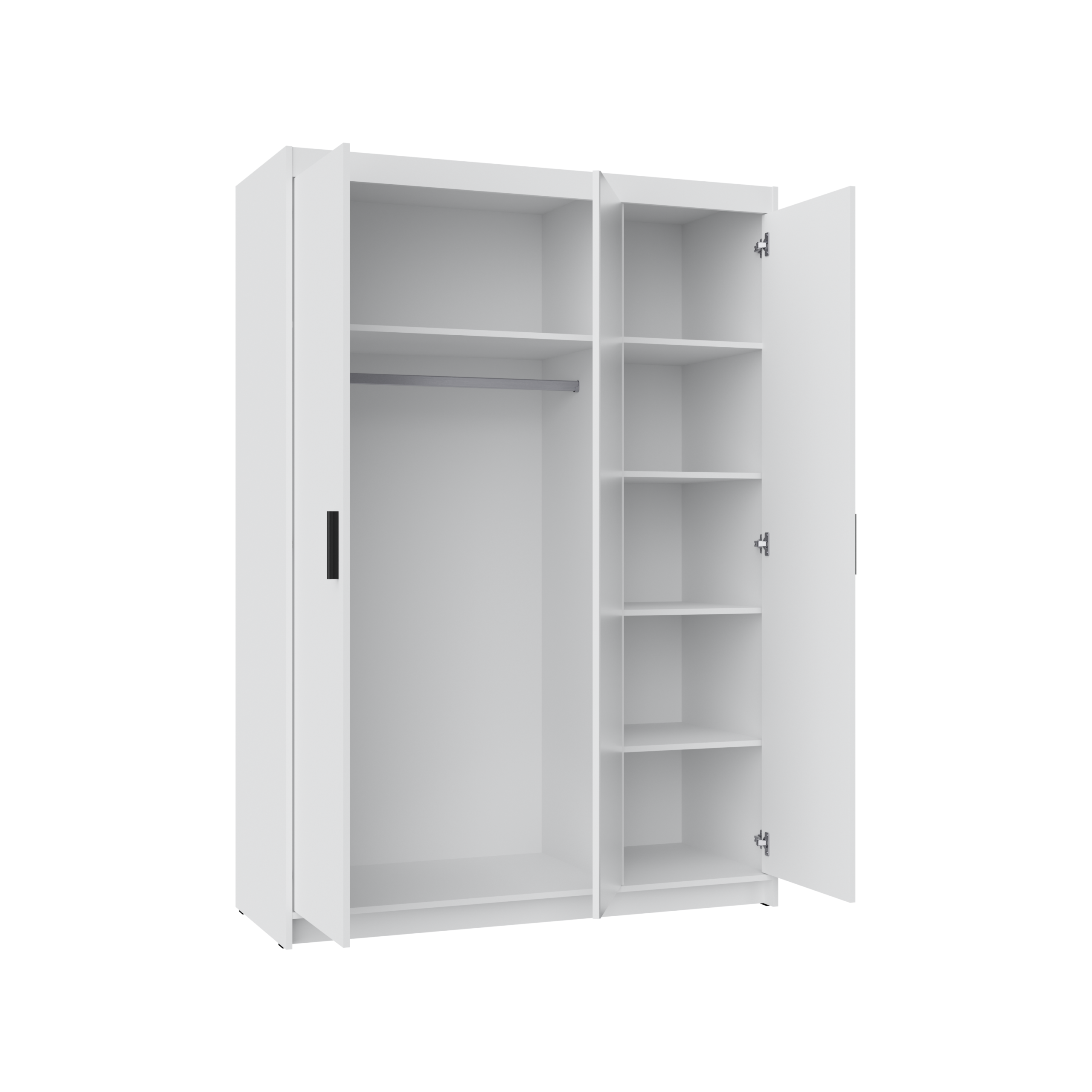 Szafa Elen 3D 133cm biały - obrazek 4