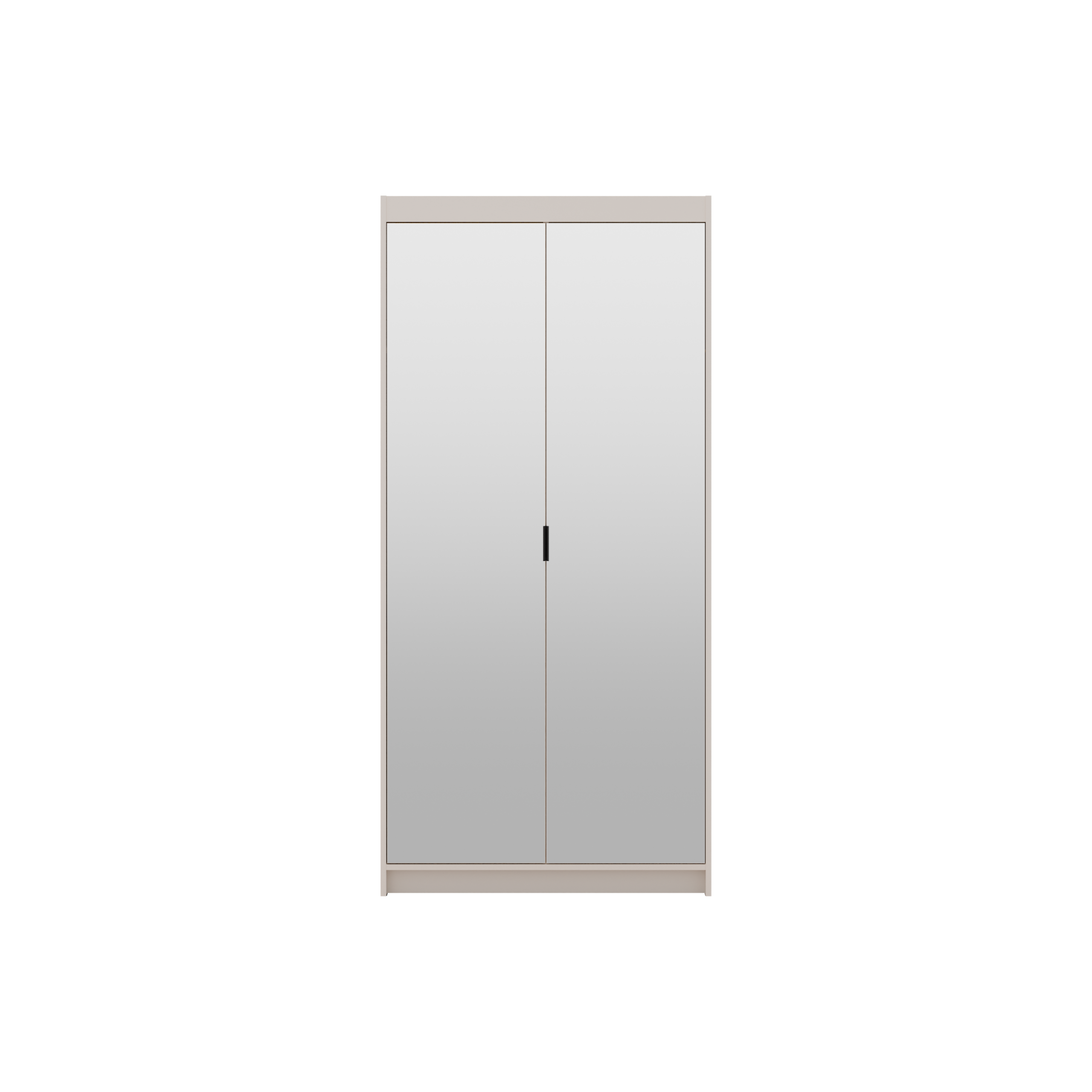 Szafa z lustrem Elen 2D 90cm beż piaskowy - obrazek 2