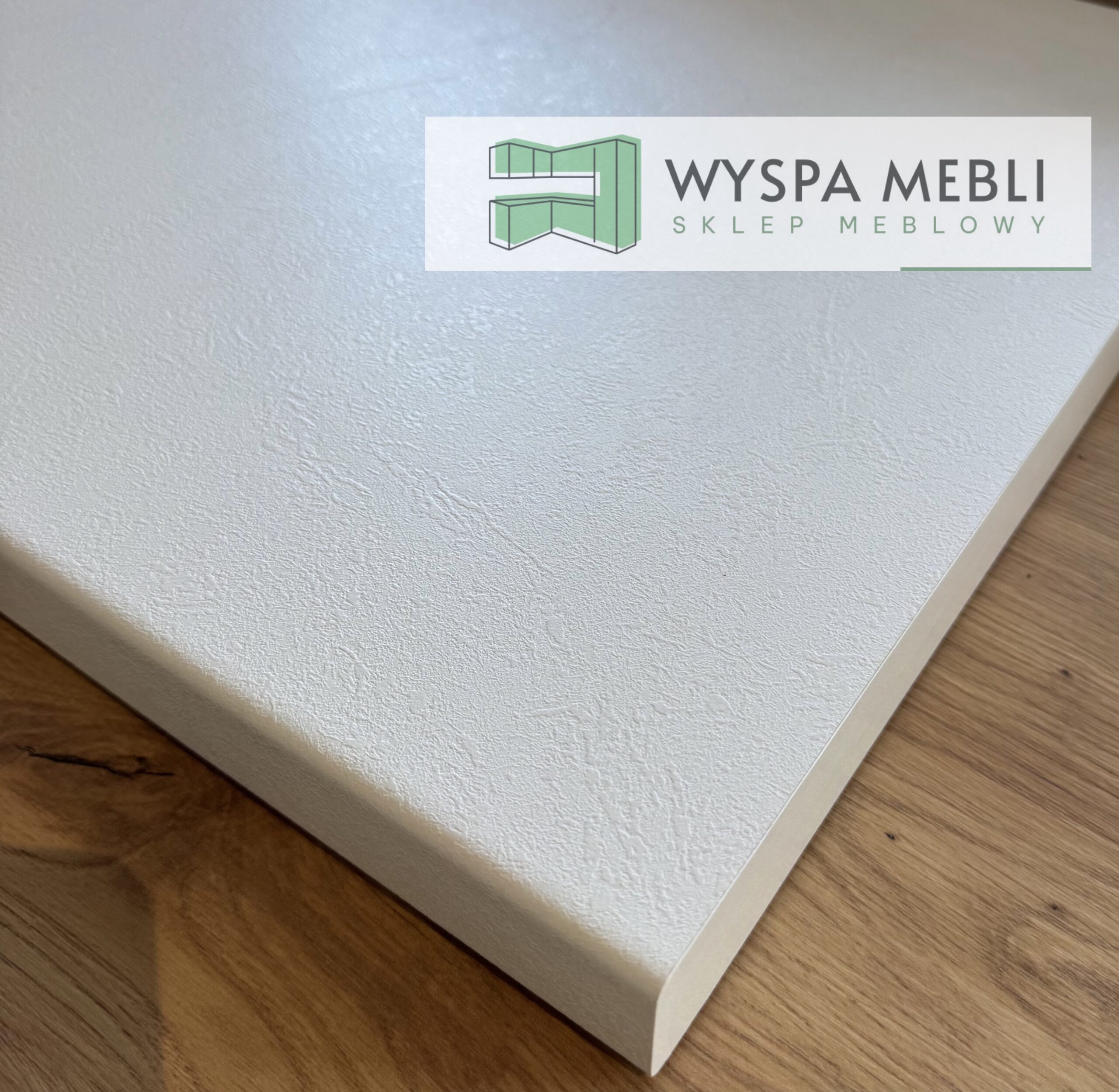Blat kuchenny na wymiar 38mm biały alpejski - obrazek 2