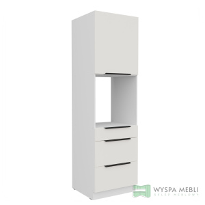 Szafka Adria Biały Słupek Wysoki 60DPS-210 3S 1F PREMIUM BOX SZUFLADY ZABUDOWA PIEKARNIKA
