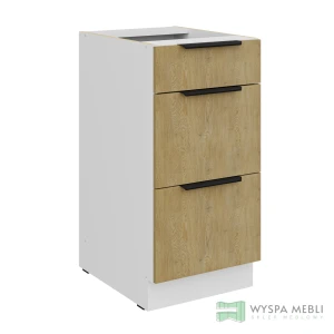 Szafka Capri Dąb Cremona/Biały 40D 3S BB PREMIUM BOX SZUFLADY