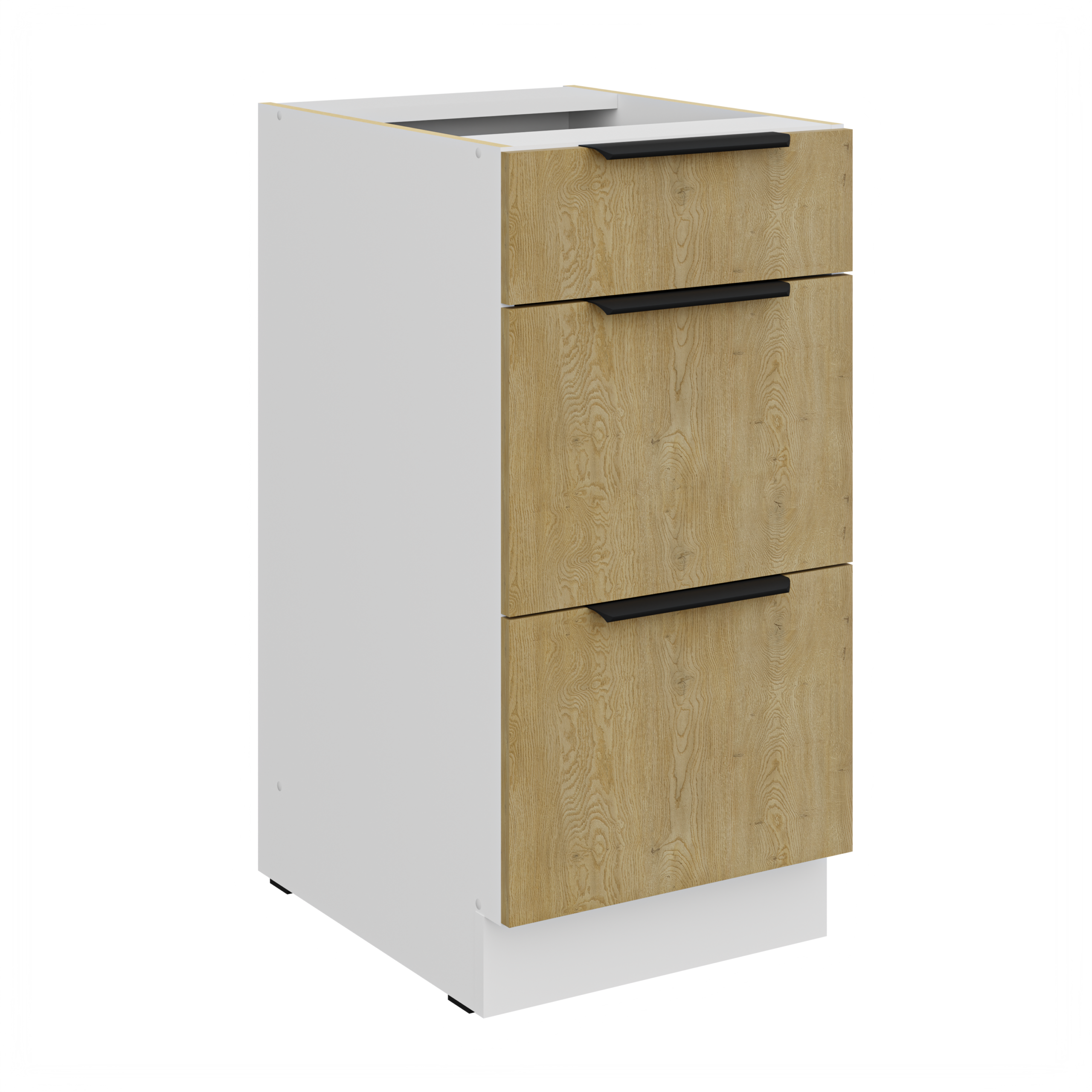 Szafka Capri Dąb Cremona/Biały 40D 3S BB PREMIUM BOX SZUFLADY