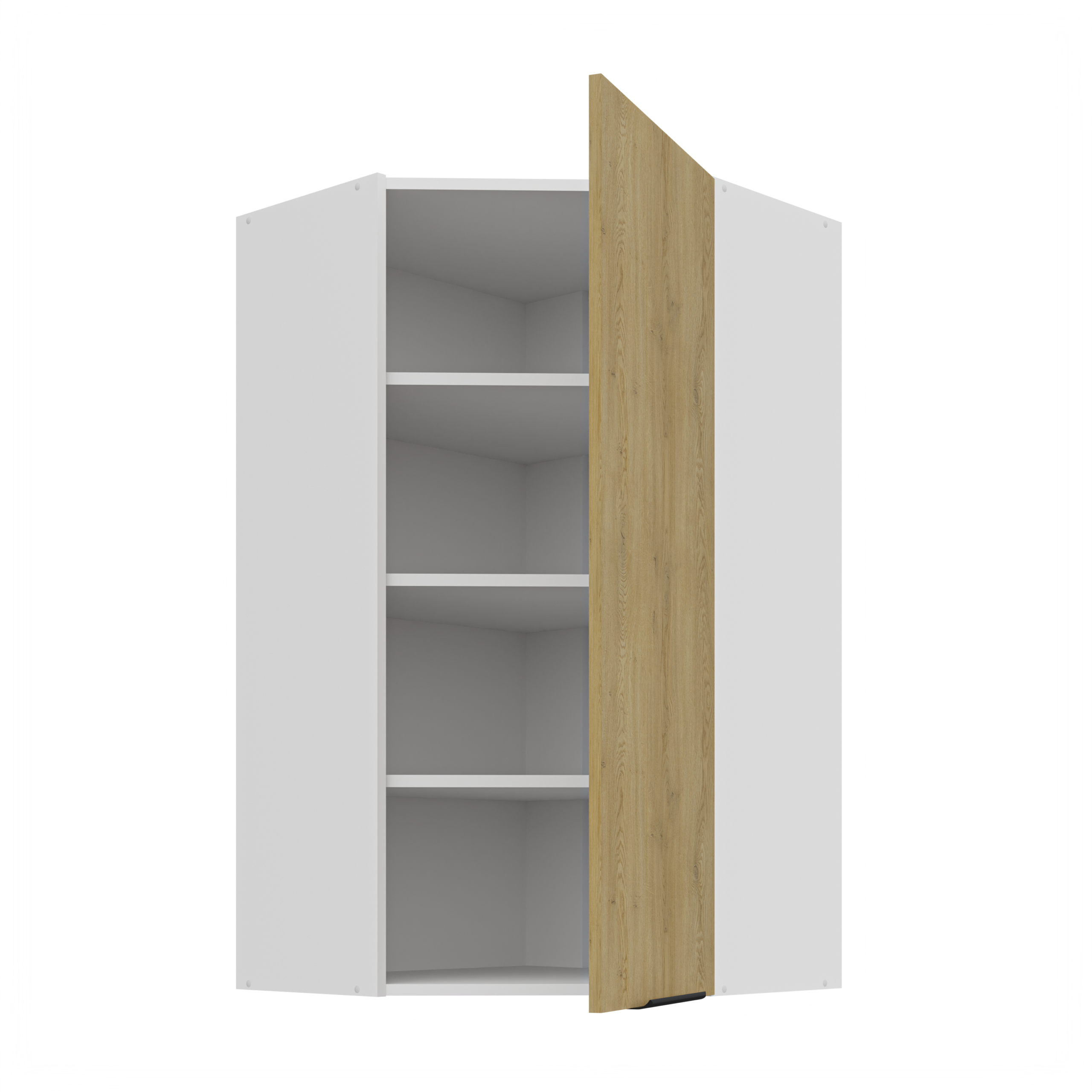 Szafka Capri Dąb Cremona/Biały 60x60GN-108 1F (45*) NAROŻNA - obrazek 2