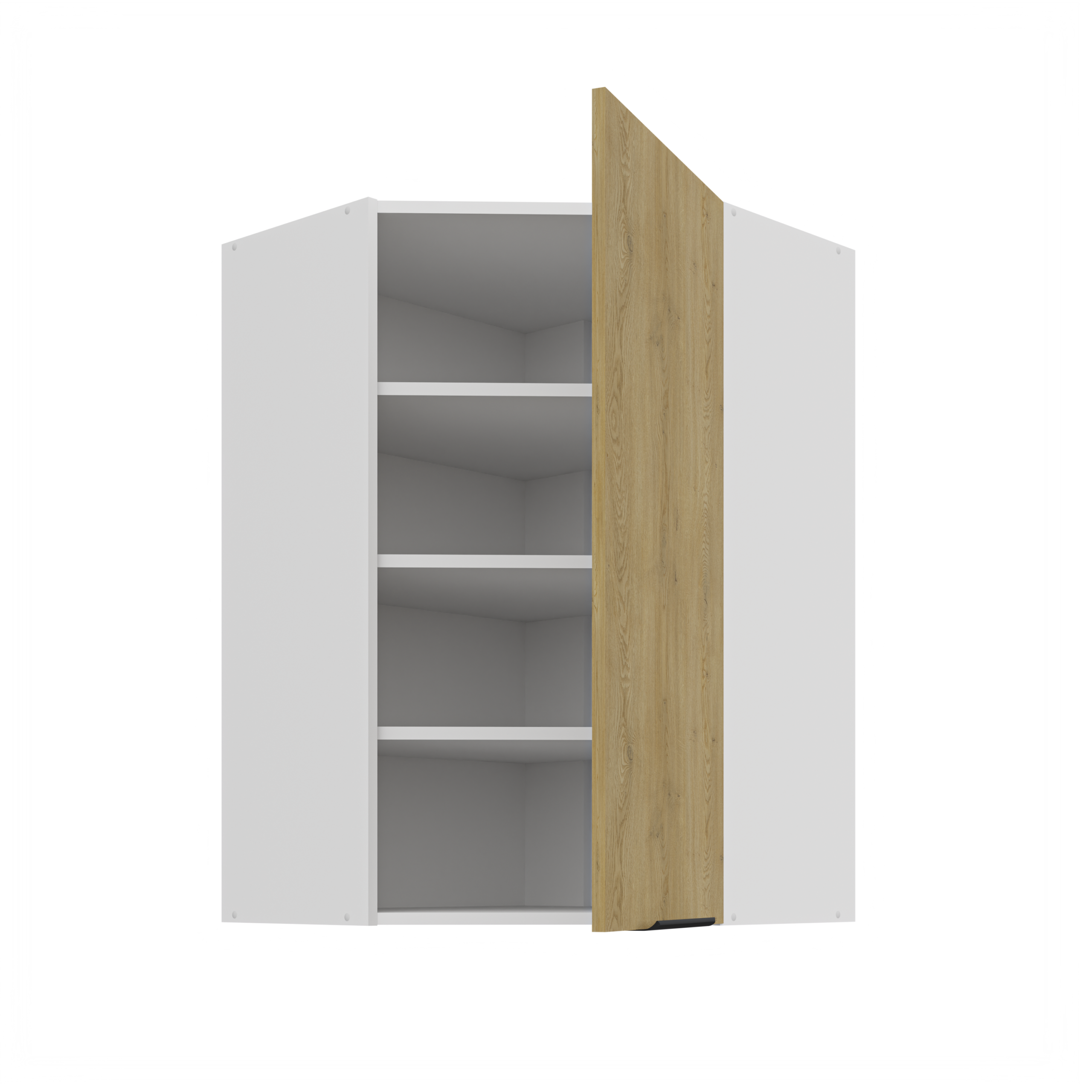 Szafka Capri Dąb Cremona/Biały 60x60GN-90 1F (45*) NAROŻNA - obrazek 2