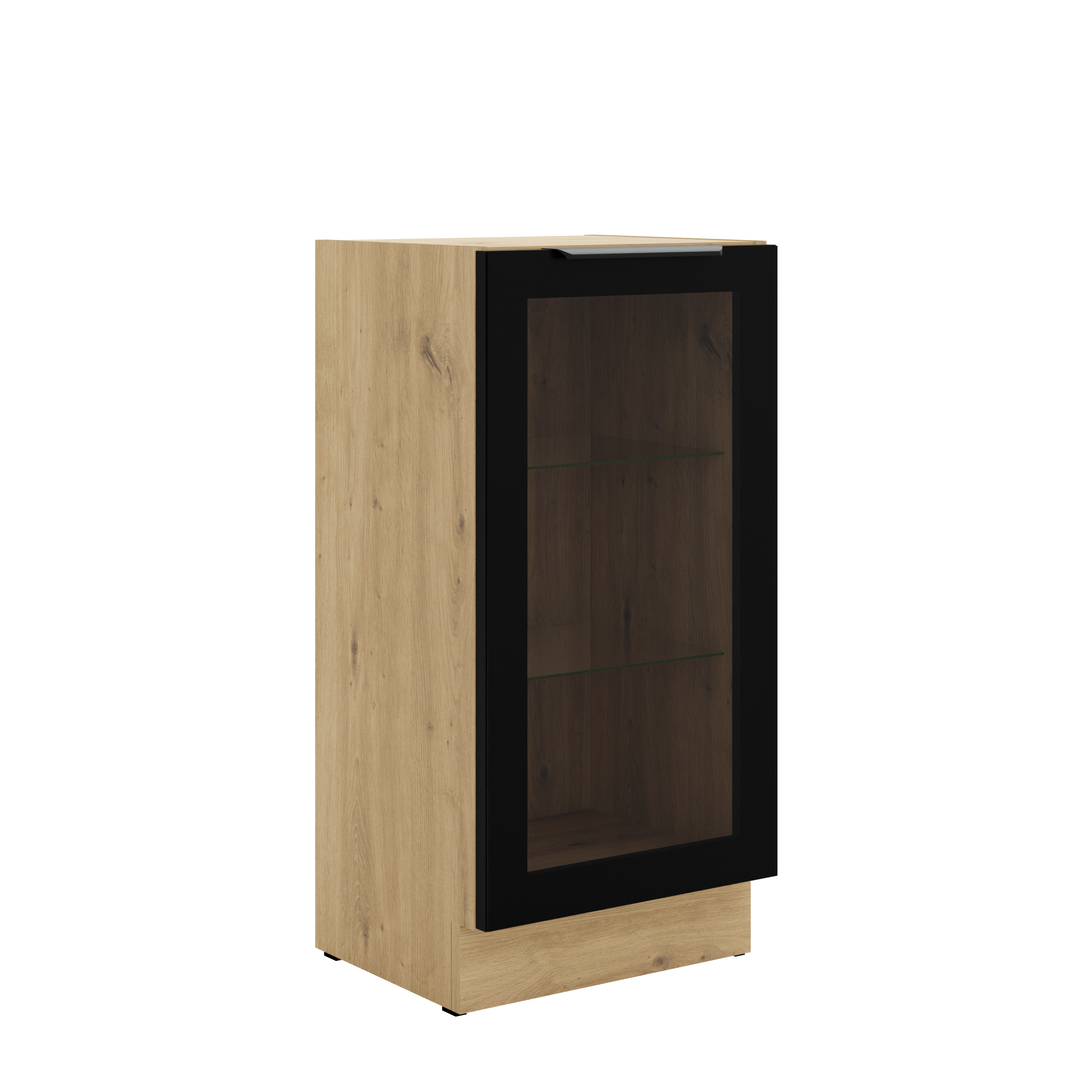 Szafka dolna witryna dąb artisan 40DW 1F BB