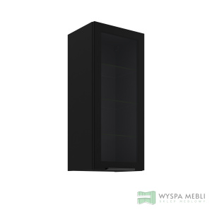 Szafka witryna czarny 40GS-90 1F