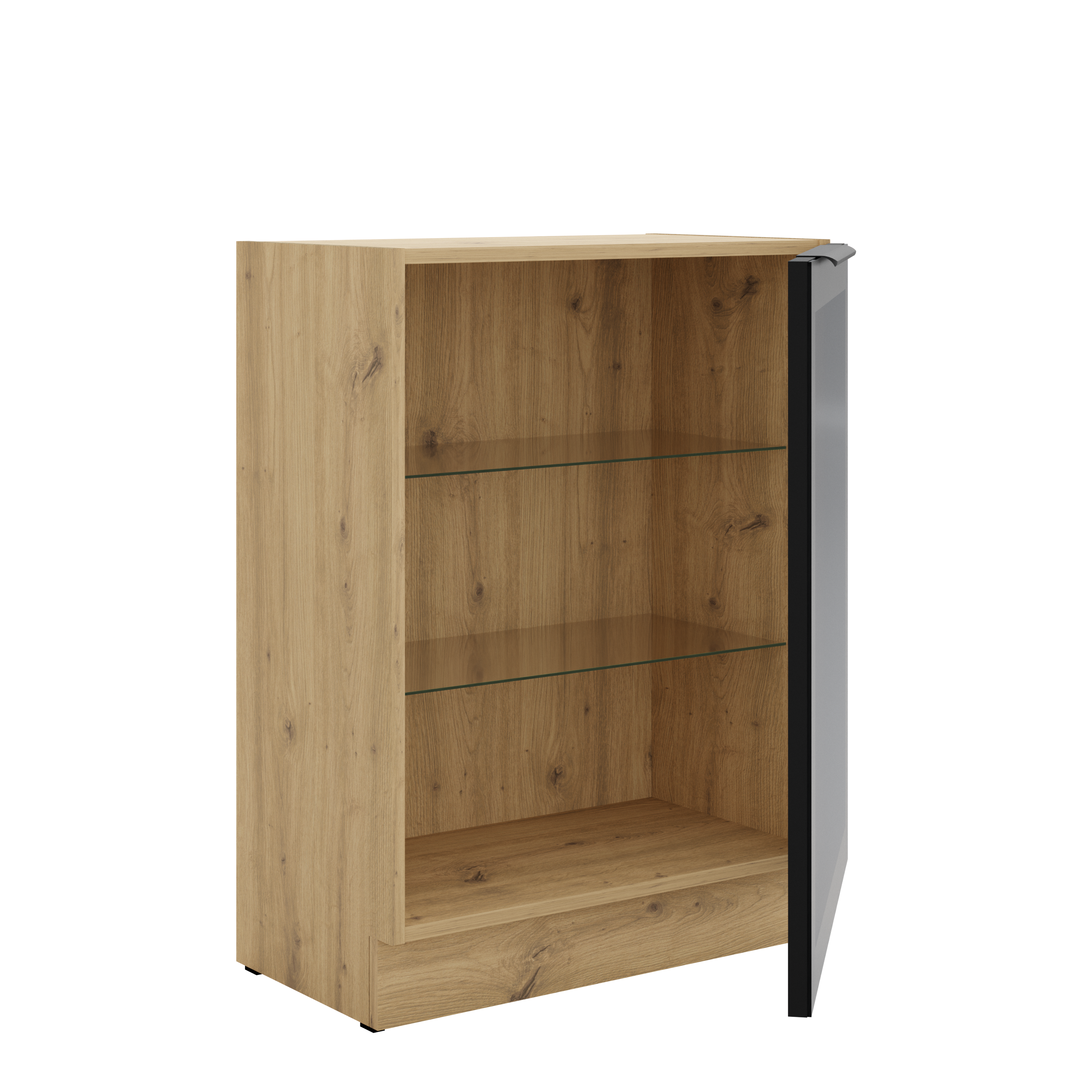 Szafka dolna witryna dąb artisan 60DW 1F BB - obrazek 2