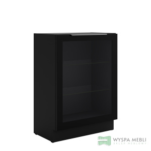 Szafka dolna witryna czarny 60DW 1F BB